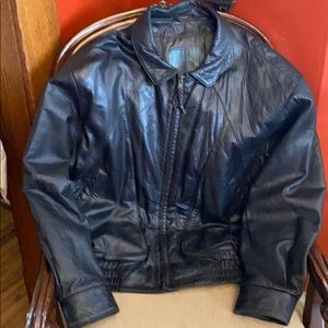 Vintage Robert Comstock Men’s Black Leather Jacket